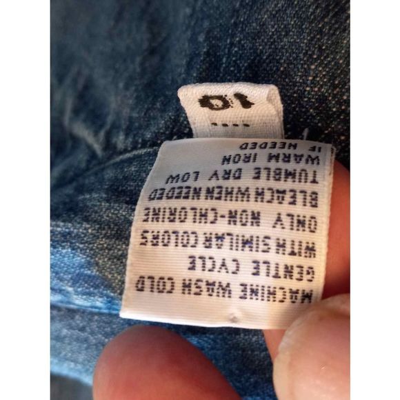 Westbound Embroidered Blue Denim Button Front Long Sleeve Shirt Size Medium - Picture 4 of 6